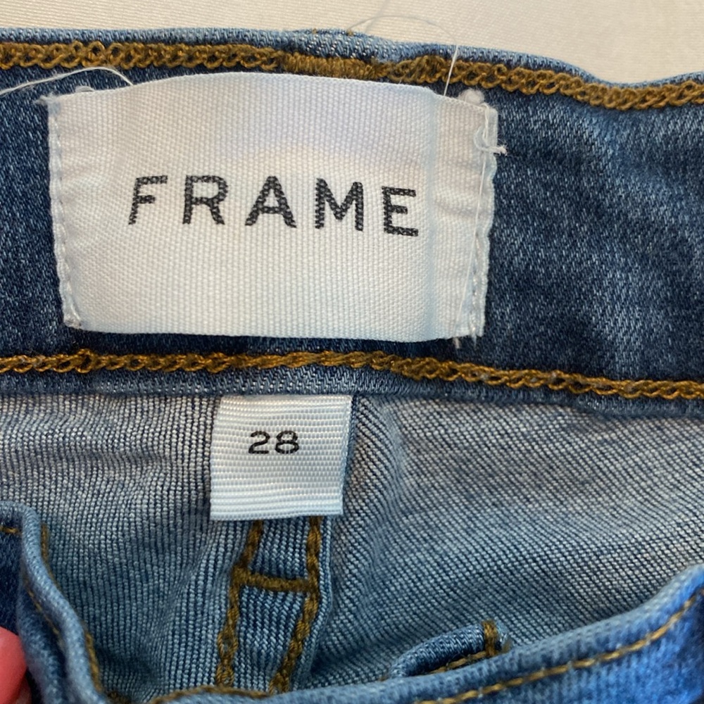 Frame Le High Crop Skinny medium denim wash size 26 - Picture 6 of 7